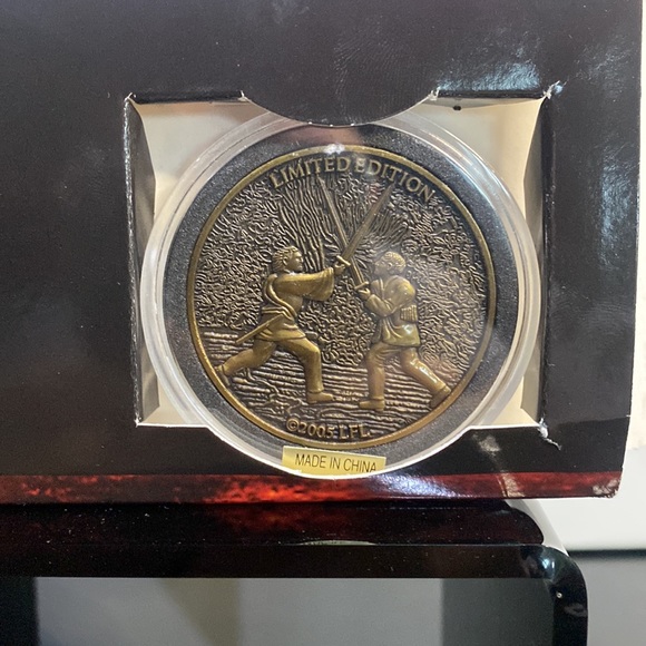 Star Wars Episode 3 Limited Edition Coin, 2", 2005 LFL, In Case, Darth Vader - Picture 4 of 6